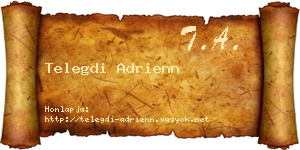 Telegdi Adrienn névjegykártya